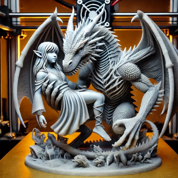 Découvrez notre Figurine Dragon avec Elfe